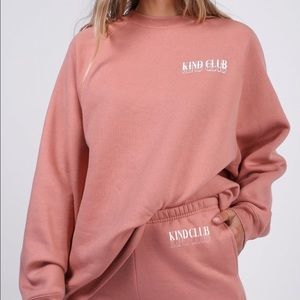 BNWT Brunette the Label Kind Club Oversized Crewneck L/XL